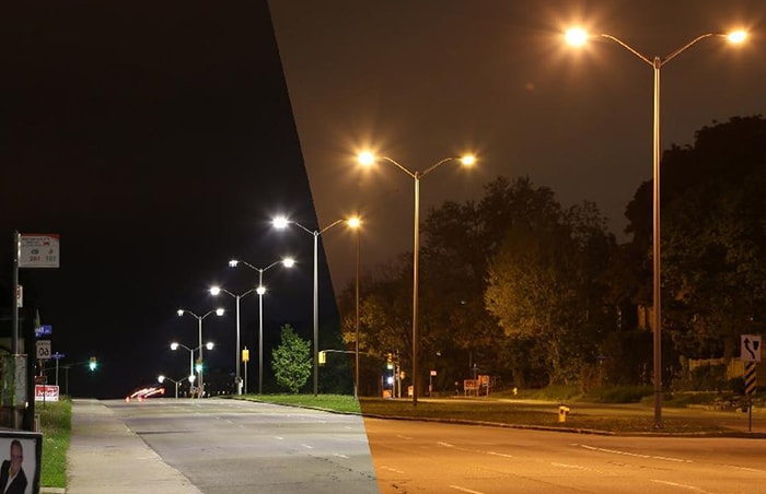 2 màu ánh sáng thông dụng dùng cho chiếu sáng đường phố